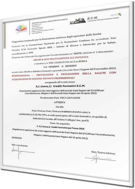 Abuso & Maltrattamento all'Infanzia (Crediti ECM)