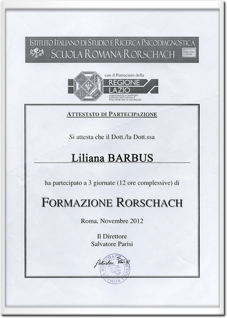 Formazione Rorshach