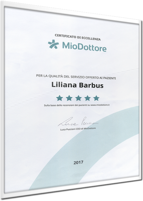 Attestato di migliore professionista recensita